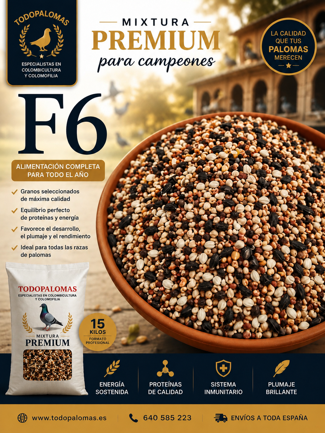 Mixtura Premium Óptima F6 –15kg