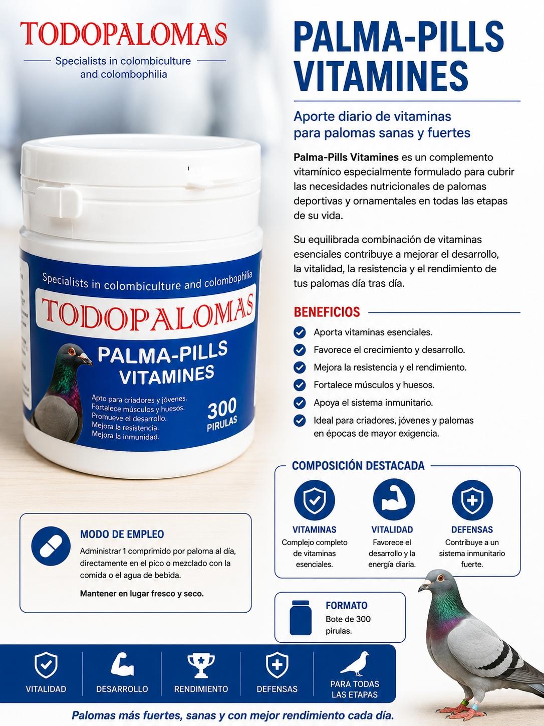 TodoPalomas Palma-Pills Vitamines