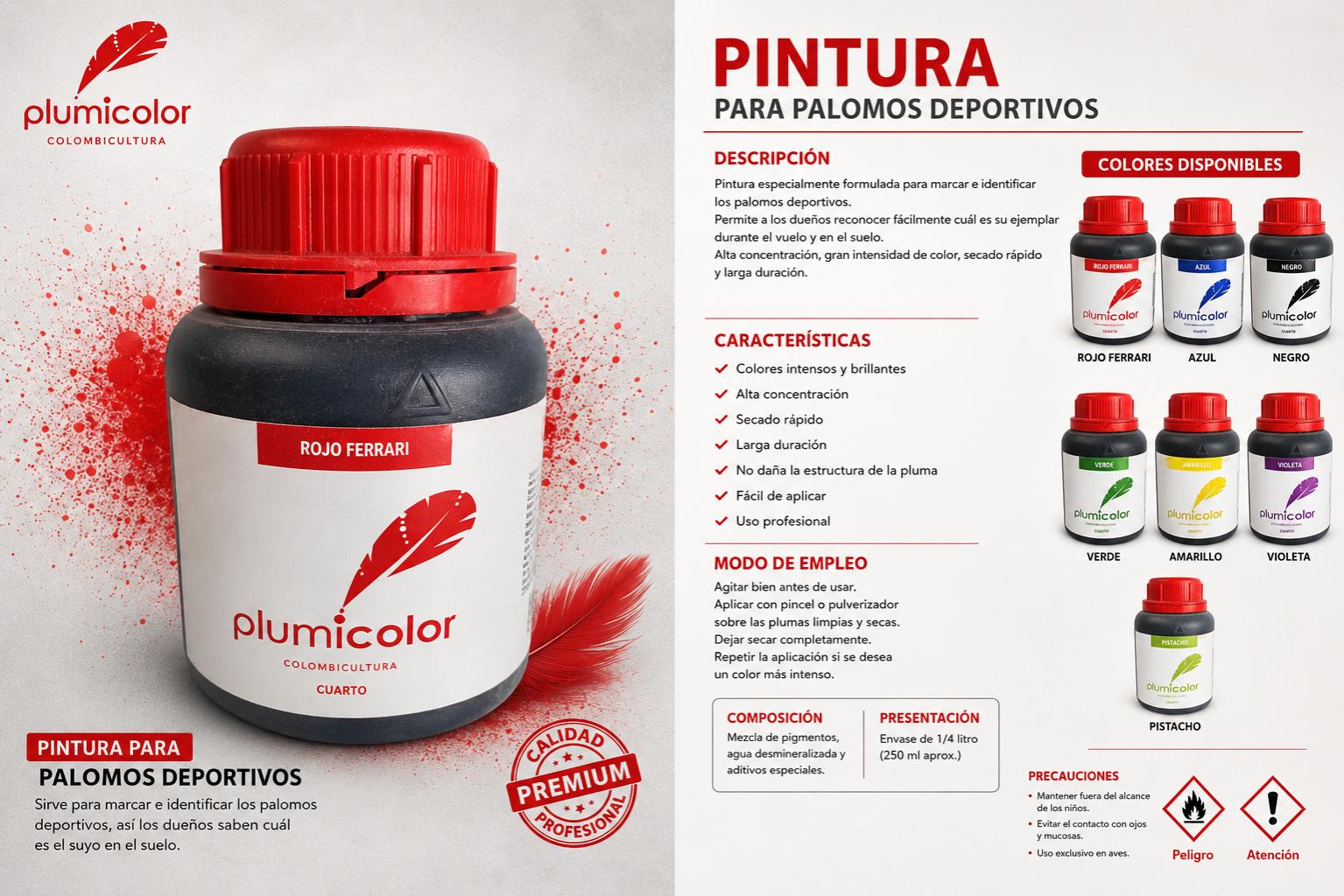 Pintura para Palomos Deportivos